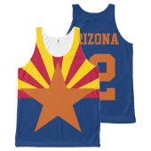 Customized Arizona Est. 1912 State Flag All-Over-Print Tank Top (Front and Back)