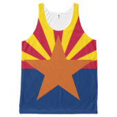 Customized Arizona Est. 1912 State Flag All-Over-Print Tank Top (Front)