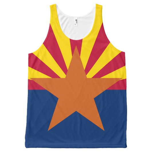 Customized Arizona Est. 1912 State Flag All-Over-Print Tank Top (Front)