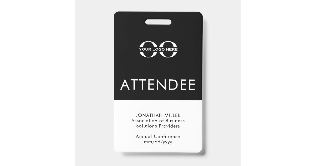 Customized Attendee Name Badge | Zazzle
