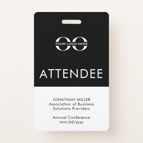 Customized Attendee Name Badge