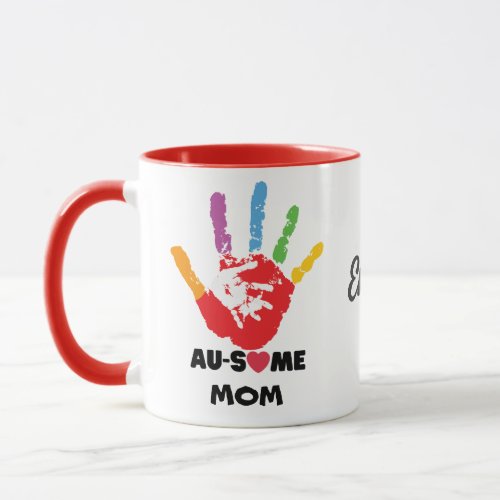 Customized Autistic Support for Any family Member Mug