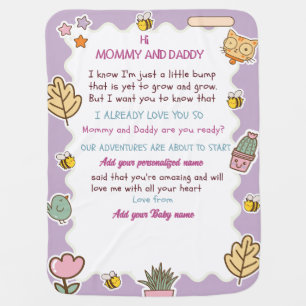 Customized Baby Blanket with Personalized Message
