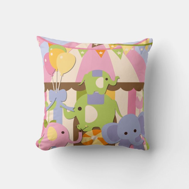 Customized Baby Circus Pillow (Front)