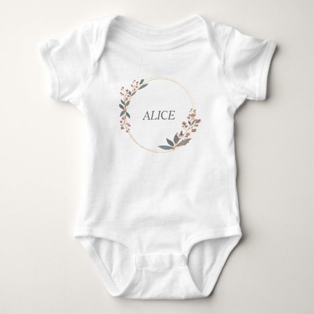 Customized Baby Name Bodysuit (Front)
