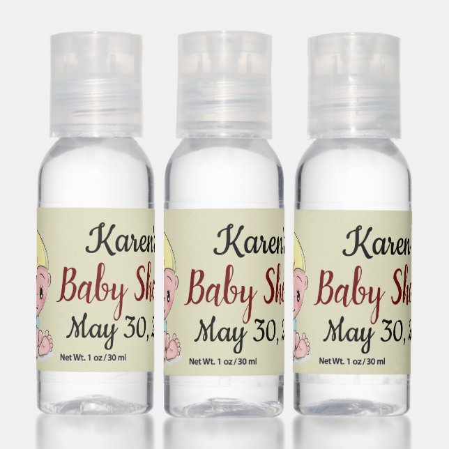 Customized Baby Shower Hand Sanitizer (Set)