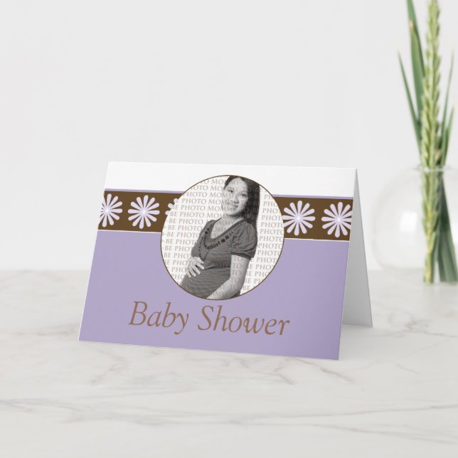 Customized Baby Shower Invitation Mommy Photo (Front)