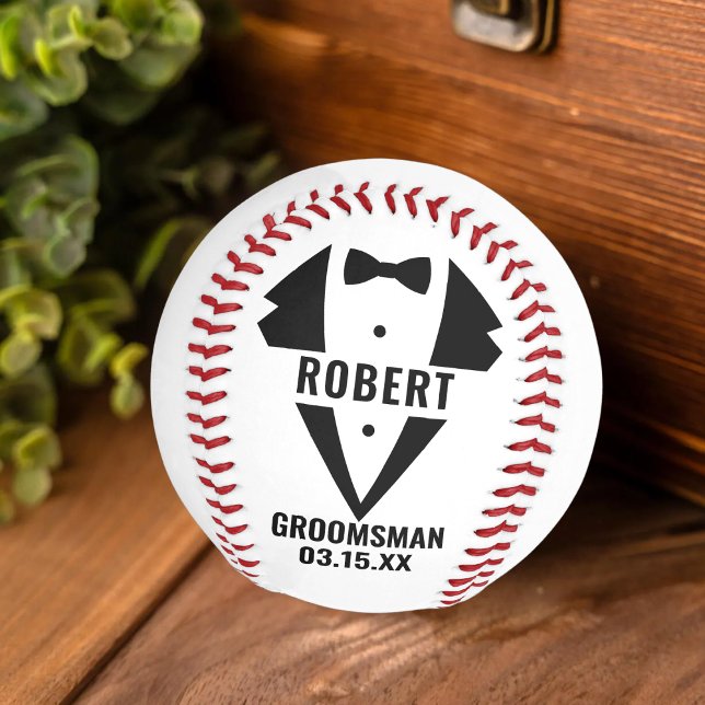 Customized Bachelor Party Best Man Groom Groomsmen Baseball (Creator Uploaded)
