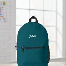 Customized backpack with initials of the name