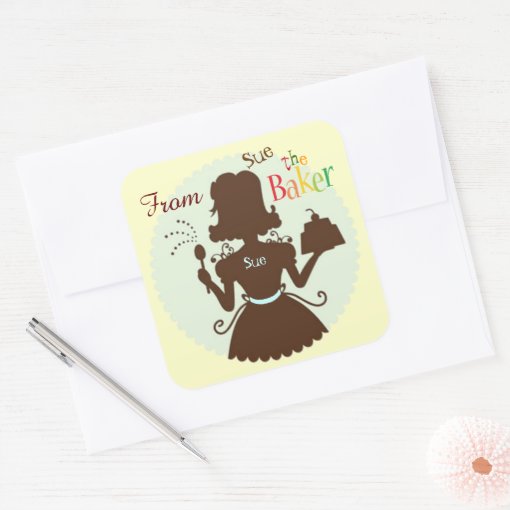 Customized Baker Gift Stickers | Zazzle
