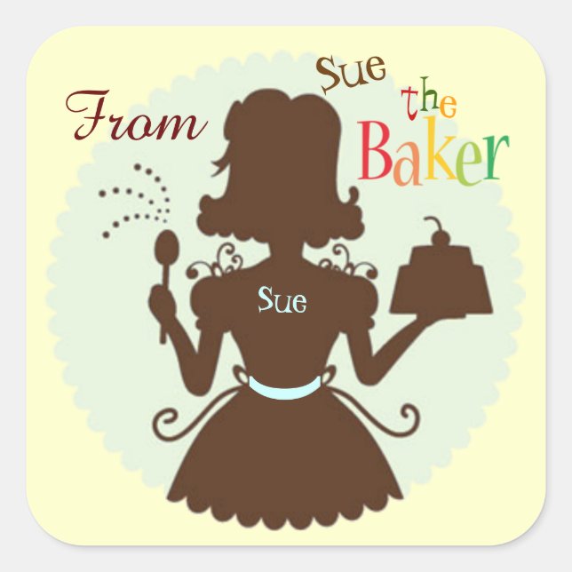 Customized Baker Gift Stickers (Front)