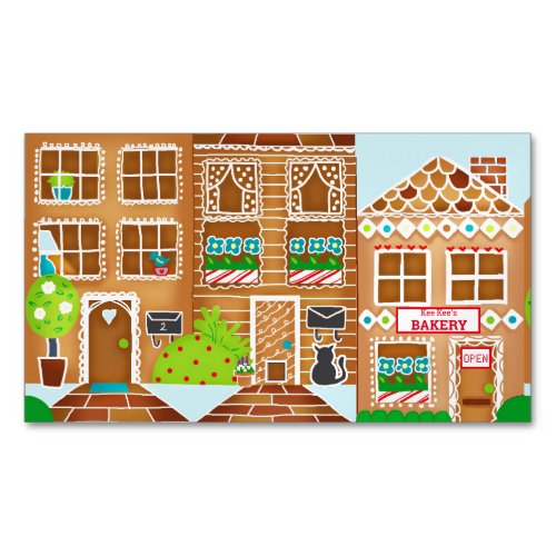 Customized Bakery Business Card Magnet