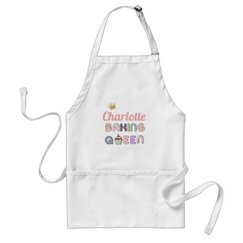 Customized Baking Queen Adult Apron