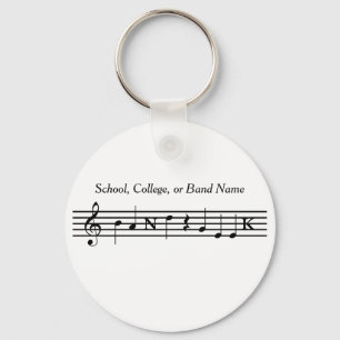 Customized Band Geek Key Chain
