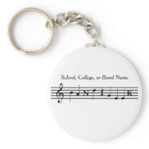 Customized Band Geek Key Chain
