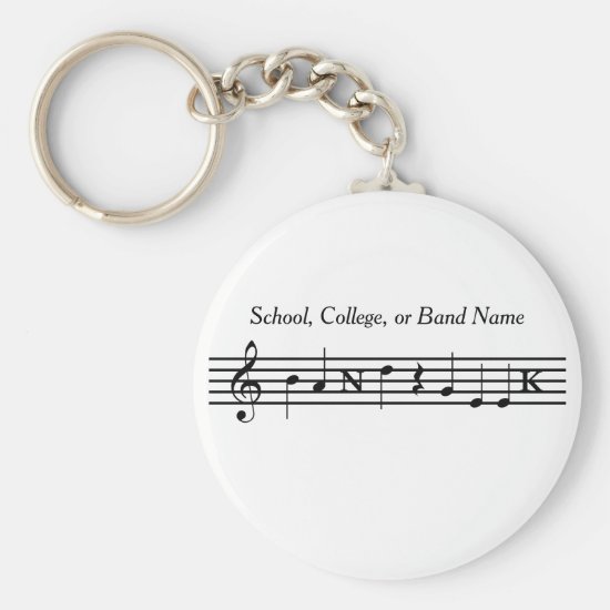 Customized Band Geek Key Chain