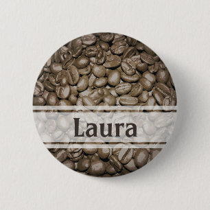 Customized barista design button