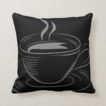 Customized Barista Design Throw Pillow by CateLE at Zazzle