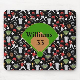 Customized Baseball Gel Mousepad