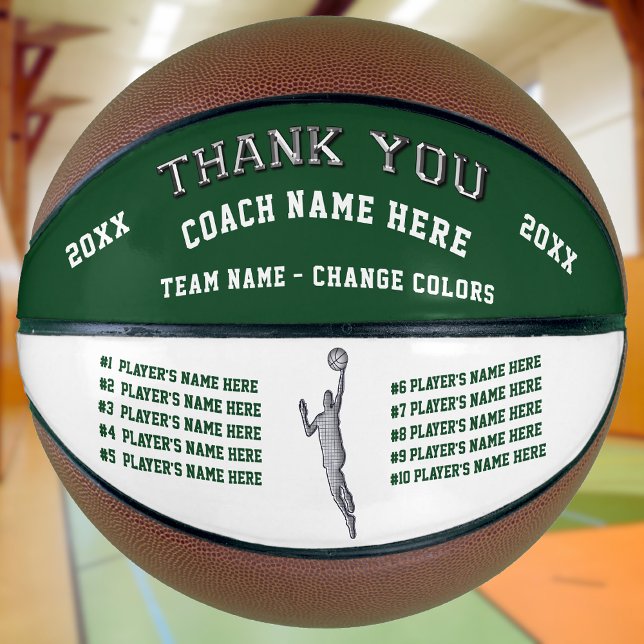 Customized Basketball Ball, Basketball Coach Gifts (Gift Ideas for Basketball Coaches. Basketball for Coaches. Customized Basketballs. Basketball Gifts)