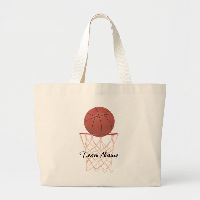 Customized Basketball Team Name canvas bags (Front)