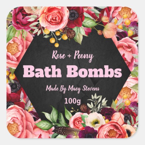 Customized Bath Bomb Label