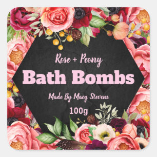 Customized Bath Bomb Label