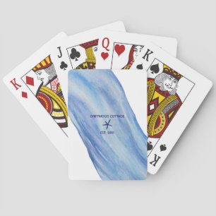 Customized Beach Cottage Classic Playing Cards