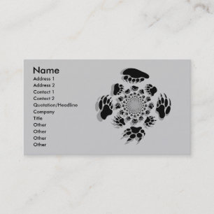 Customized Bear Business Cards