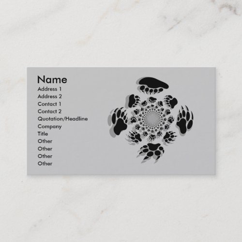 Customized Bear Business Cards