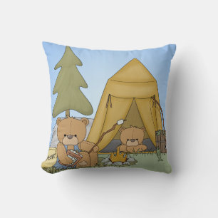 Customized Bears Campout Pillow