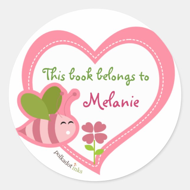 Customized*Bee Stickers Book (Front)