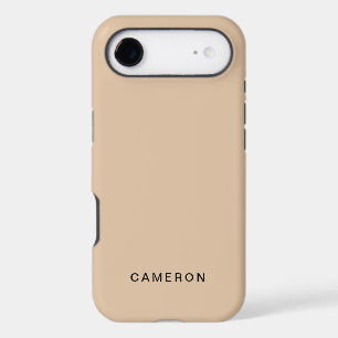 Customized Beige iPhone 17 Air Case