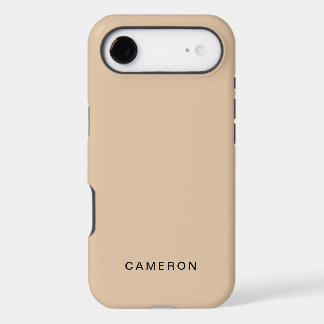 Customized Beige iPhone 17 Air Case