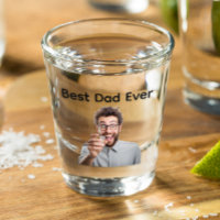 Customized Best Dad Photo Father's day Shot Glass