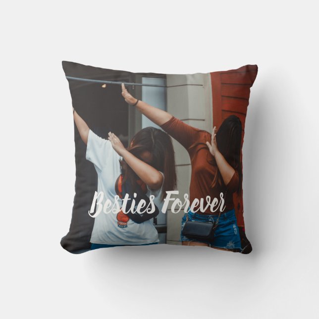 Customized besties forever picture Pillow (Front)