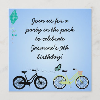 Customized Bicycles Birthday Invites