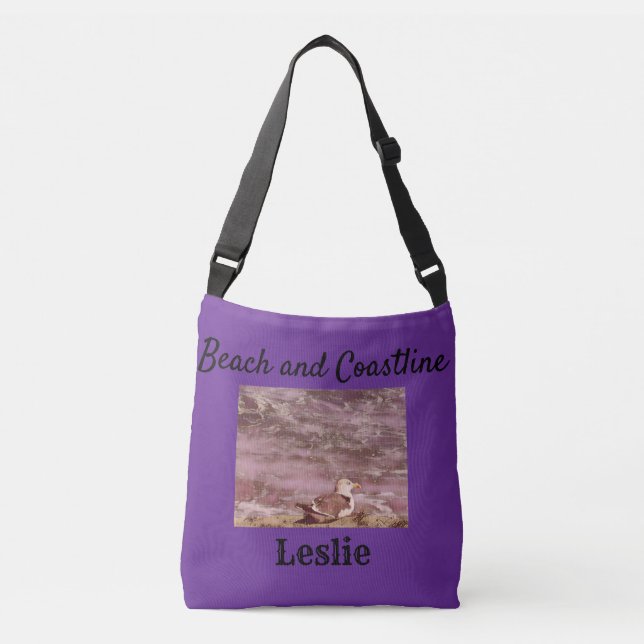 Customized Birdseye view Round Crossbody Bag (Front)