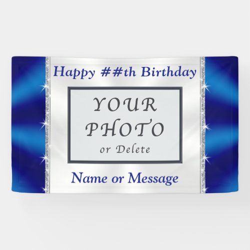 Customized Birthday Banners with Photo