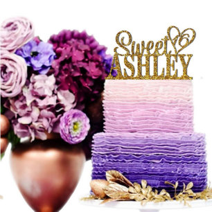 Customized Birthday Cake Topper - Sweet Sixteen