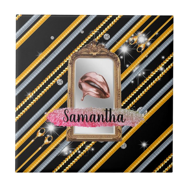 Customized Birthday Gift For Wife, Friend, Sister Ceramic Tile (Front)