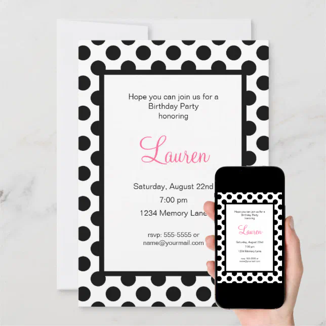 Customized Birthday Invitation Zazzle Customized Birthday Invitation Zazzle