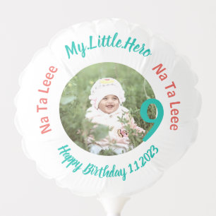 Customized Birthday name with photo Balloon