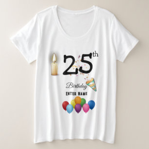 Customized Birthday Women Plus Size T-Shirt