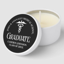 Customized Black Medical School Graduation Party