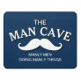 Customized Blue Funny Man Cave Sign