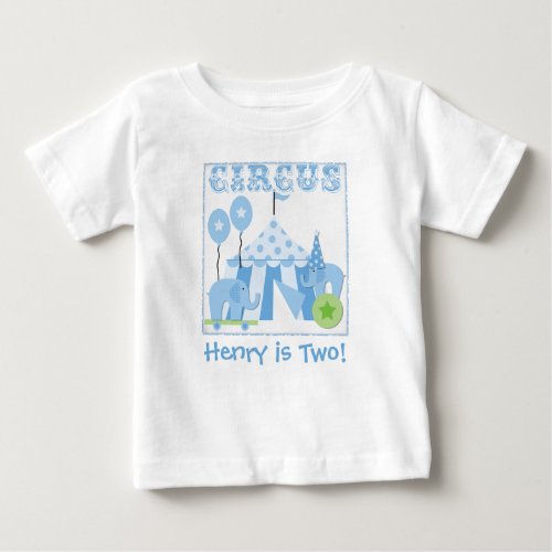 Customized Blue Step Right Up Circus Tshirt