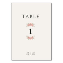 Customized Blush Garden Minimal Wedding Favor