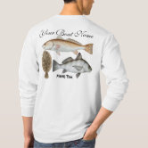 Custom Boat Name Fishing Shirt with Mahi, Zazzle
