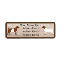 Customized Boer Goat Herd Return Address Label